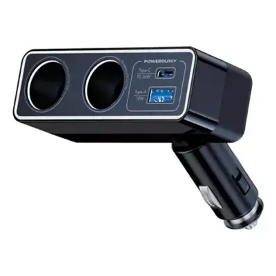 Powerology Brio 54W Multi-Port Car Charger