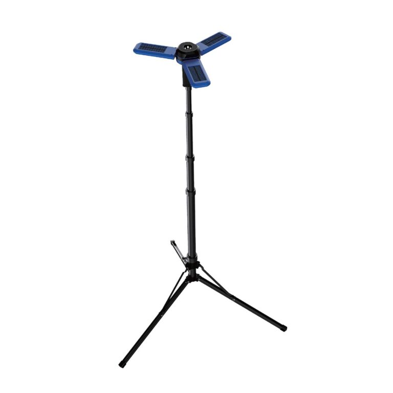 Powerology Camping Solar Foldable Tripod LED Light IPX4 3.7V 2600mAh