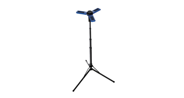 Powerology Camping Solar Foldable Tripod LED Light IPX4 3.7V 2600mAh
