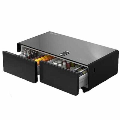 Powerology Coffee Table Fridge Powerful 40W Speakers 135L