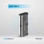 Powerology Crystalline Series Power bank 20000mAh PD 65W - Transparent/Grey