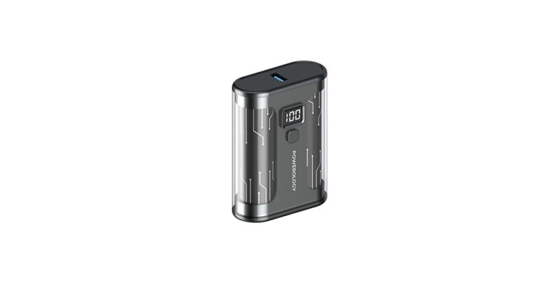 Powerology Crystalline Series Power bank 10000mAh PD 35W - Transparent/Grey