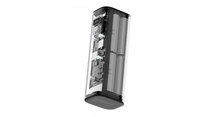 Powerology Crystalline Series Power Bank 24000mAh PD 100W - Dark Gray