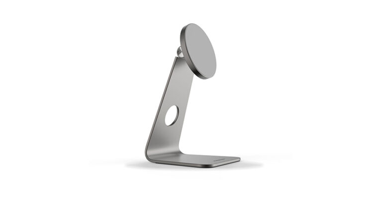 Powerology Desktop Acute Magsafe Phone Stand with 17*N52 Magnets - Dark Grey