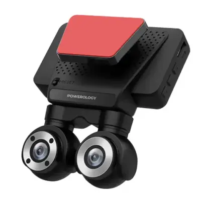 Powerology Dual Lens Dash Camera