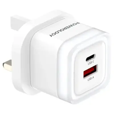 Powerology Dual-Port Fast Charging Adapter PD 35W