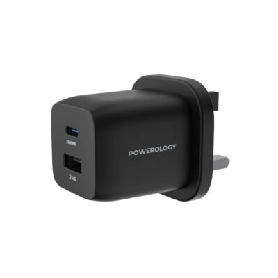 Powerology Dual Port Ultra-Compact Quick GaN Charger