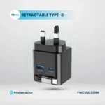 Powerology Dual Port | Retractable GaN Charger