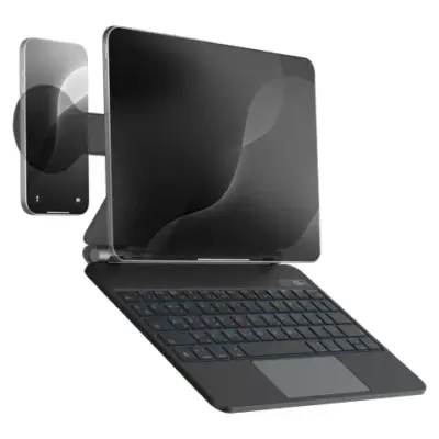 Powerology DynaBoard Wireless Keyboard Case With MagSafe Phone Holder for iPad 13"(M4)
