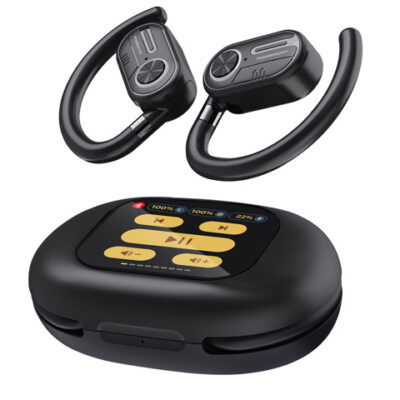 Powerology ENC TWS Air Conduction Earbuds and Charging Case with Display 40mAh8