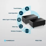 Powerology Fridge Coffee Table HiFi Speaker 93L