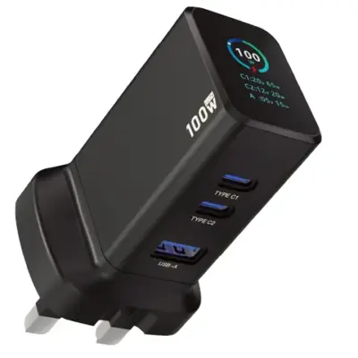 Powerology GaNex 100W Multi-Port Adapter