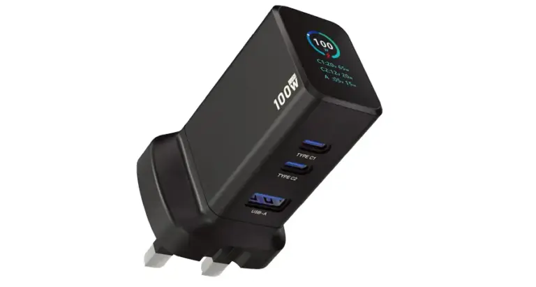 Powerology GaNex 100W Multi-Port Adapter