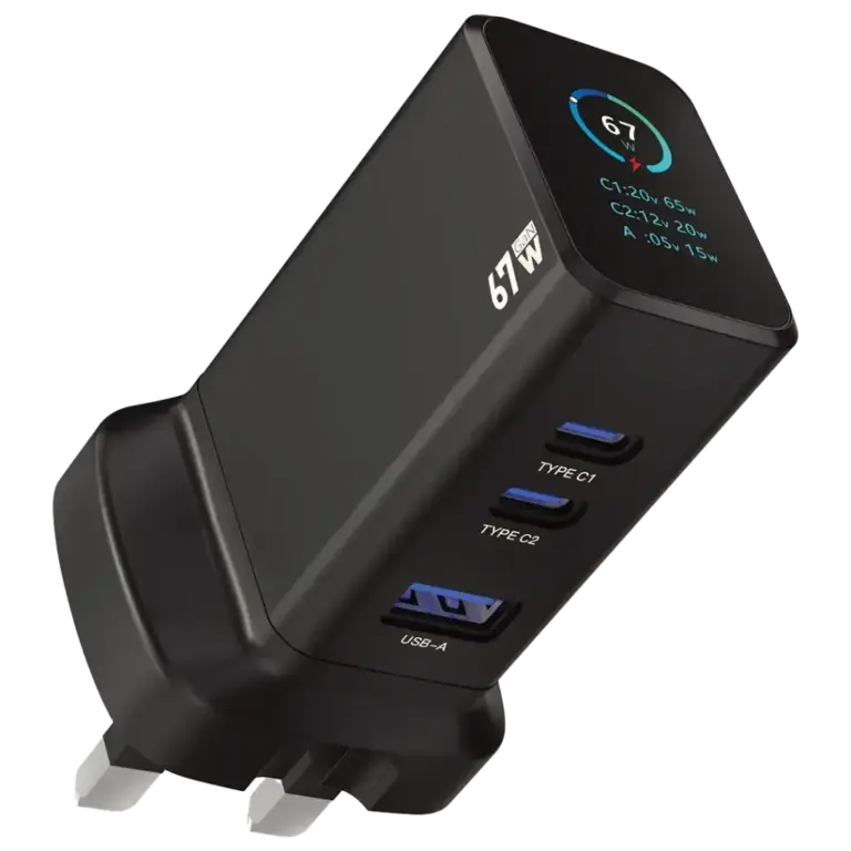 Powerology GaNex 67W Multi-Port Adapter