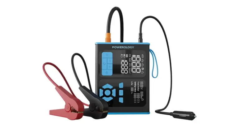 Powerology Jump Starter, Air Inflator & OBD II Car Fault Diagnosis Tool - Black/Blue