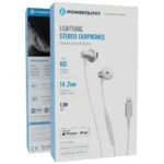 Powerology Lightning Stereo Earphones for iPhone and iPad