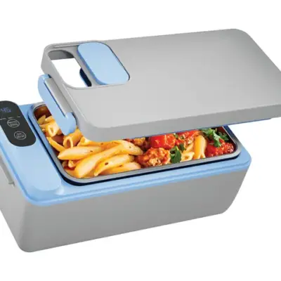 Powerology Lumo Portable Heated Lunch Box - Gray Blue