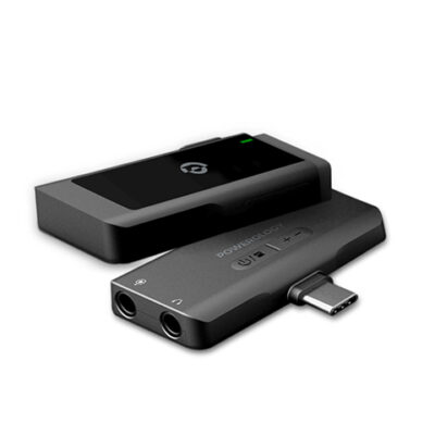 Powerology MFI Dual Connector Wireless Lavalier Microphone x1 Mic 1000mAh