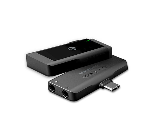 Powerology MFI Dual Connector Wireless Lavalier Microphone x1 Mic 1000mAh