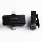 Powerology MFI Dual Connector Wireless Lavalier Microphone x1 Mic 1000mAh