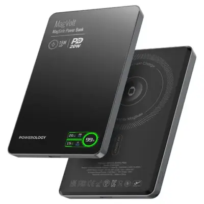 Powerology MagVolt 5000mAh Magnetic Power Bank