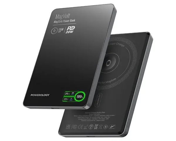 Powerology MagVolt 5000mAh Magnetic Power Bank