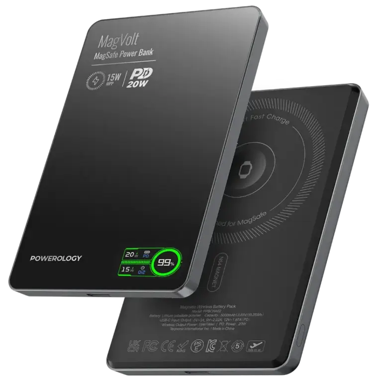 Powerology MagVolt 5000mAh Magnetic Power Bank
