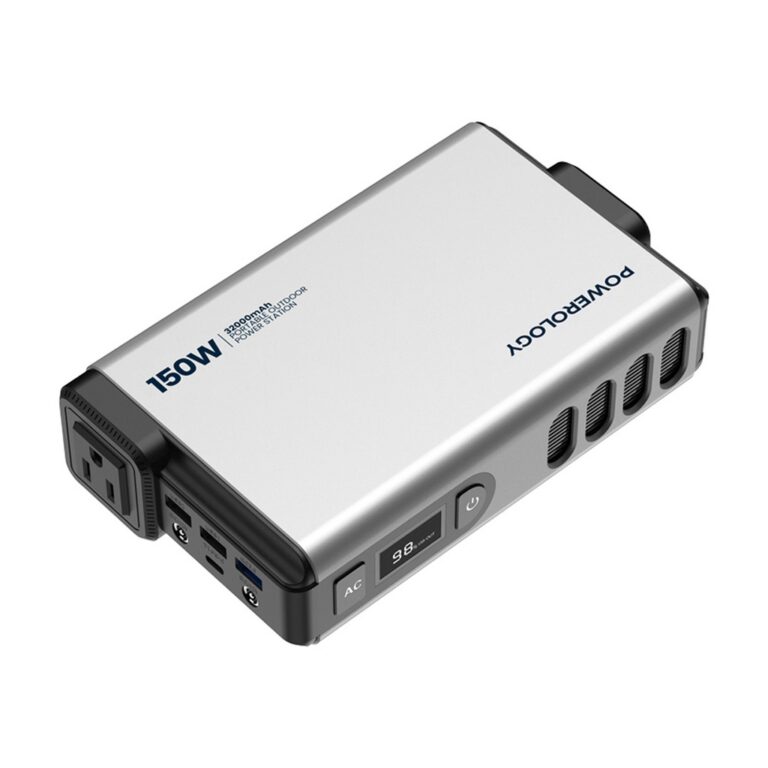 Powerology Mini Power Station with AC Output 150W 32000mAh PD 100W