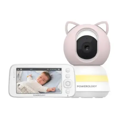 Powerology Monitor & App Baby Camera - Blue/Pink