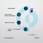 Powerology Multi-Joint Floor Stand Metal Base Phone & Tablet