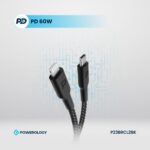 Powerology New Braided Type-C to Lightning Cable 2M PD 60W