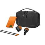 Powerology Nirvano 5-In-1 Power Travel Kit - Black/Orange