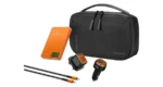 Powerology Nirvano 5-In-1 Power Travel Kit - Black/Orange
