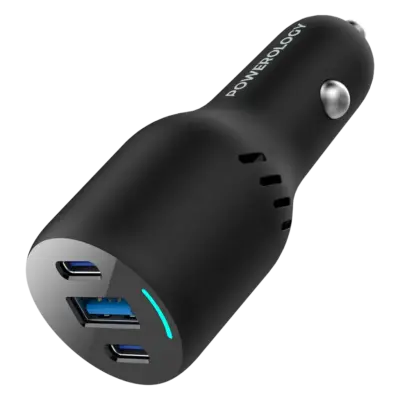 Powerology PD65W + PD20W + QC18W LED Triple Ports Car Charger