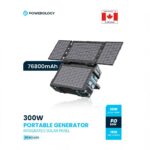 Powerology Portable Solar Power Generator 284Wh 300W QC