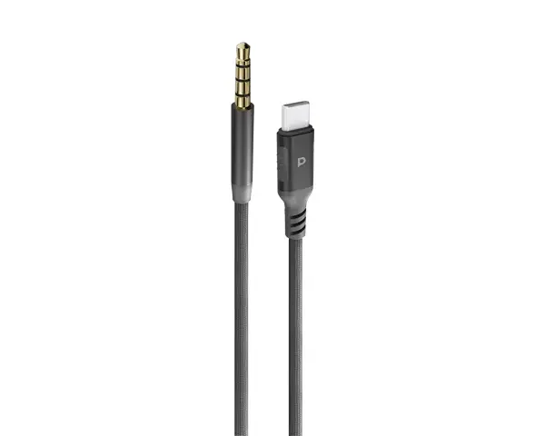 Powerology Power Sync Weave USB-C To 3.5mm Audio 1.2m Cable