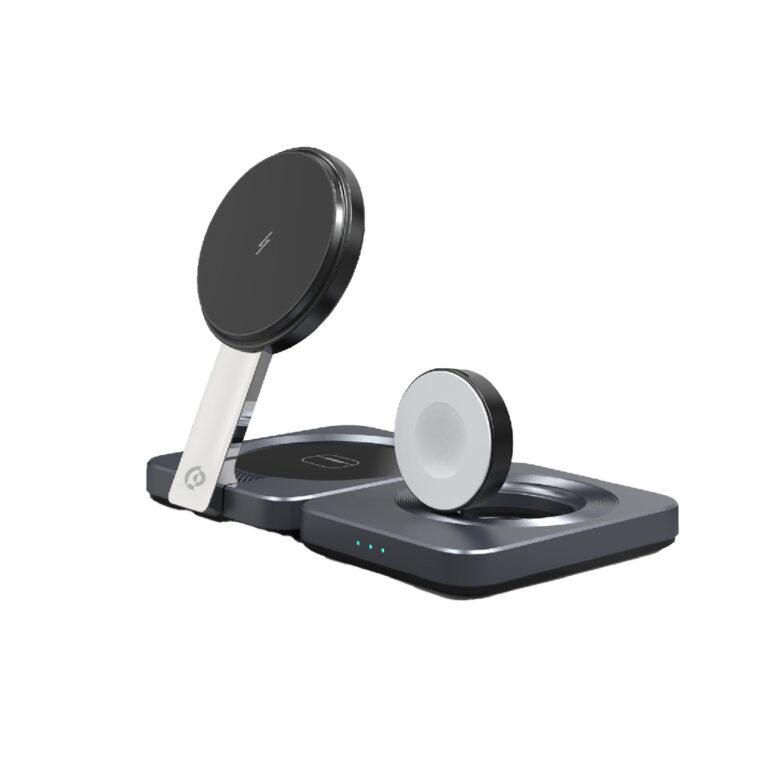 Powerology Qi2-15W Magsafe iPH15 Multi-Device Charging Stand
