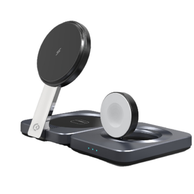 Powerology Qi2-15W Magsafe iPH15 Multi-Device Charging Stand