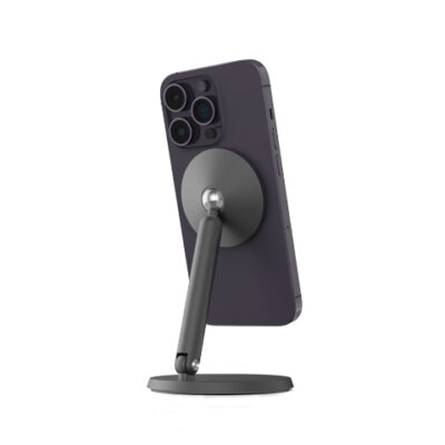 Powerology Rotatable Desktop Magsafe Phone Stand with 17*N5 Magnets - Dark Grey