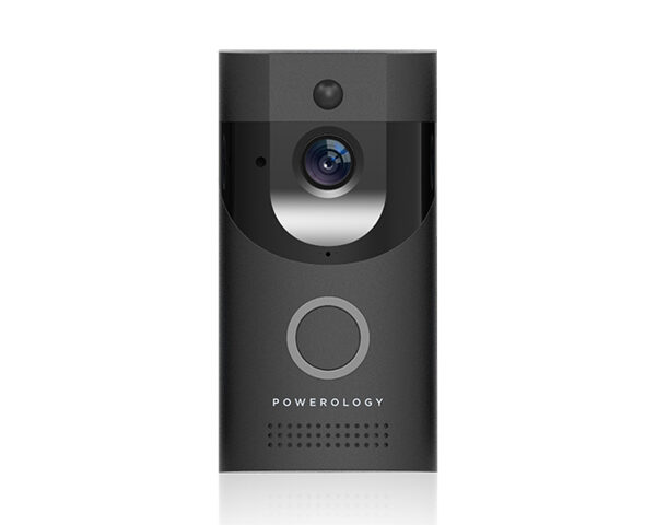 Powerology Smart Video Doorbell with Night Vision and Motion Sensor