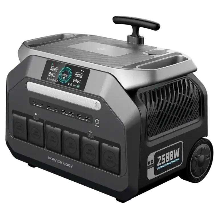 Powerology Solar Input Portable 640000mAh Generator