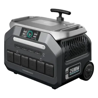 Powerology Solar Input Portable 640000mAh Generator