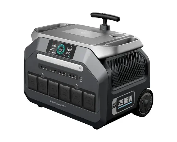 Powerology Solar Input Portable 640000mAh Generator