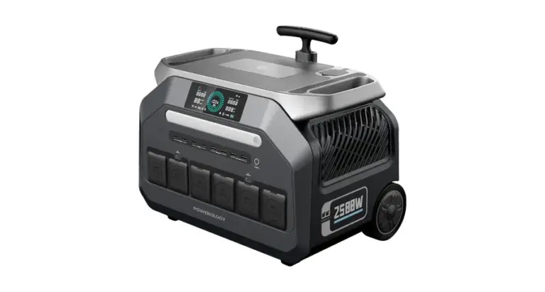 Powerology Solar Input Portable 640000mAh Generator