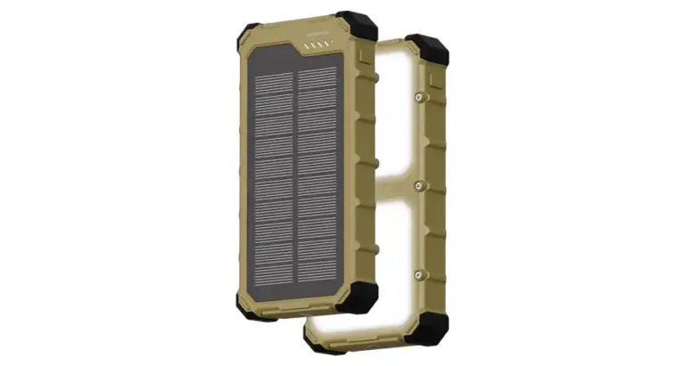 Powerology Solara Solar Power Bank - Khaki