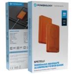 Powerology Spetelli 10000mAh MagSafe Aluminum Power Bank - Orange