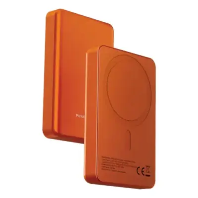 Powerology Spetelli 10000mAh MagSafe Aluminum Power Bank - Orange