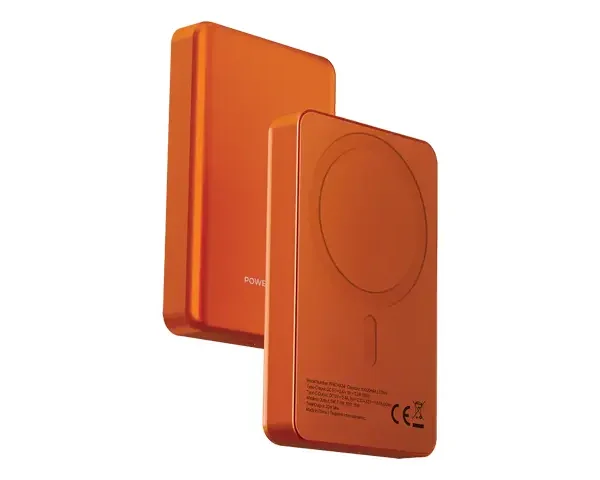 Powerology Spetelli 10000mAh MagSafe Aluminum Power Bank - Orange