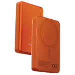 Powerology Spetelli 10000mAh MagSafe Aluminum Power Bank - Orange