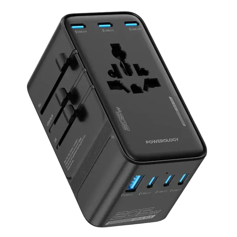 Powerology Spetrova GaN Multi-Port Universal Adapter